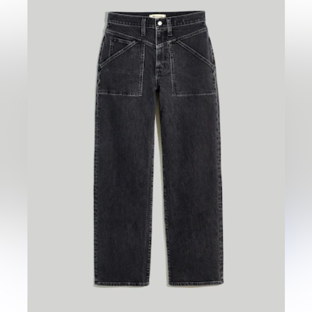 Madewell The Perfect Vintage Black Windhaven Wash Patch-Pocket Edition Jeans 26